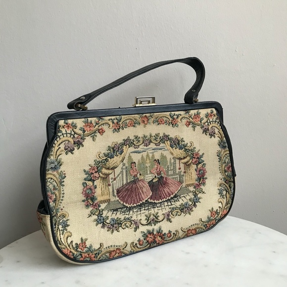 VINTAGE Tapestry Purse from Italy - Picture 5 of 5